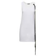 Witte Tanktop met Kantdetail Ann Demeulemeester , White , Dames