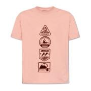 Katoenen T-shirt PS By Paul Smith , Pink , Heren