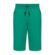 Groene Logo Patch Katoenen Shorts Dolce & Gabbana , Green , Heren