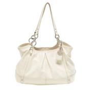 Pre-owned Leather totes Coach Pre-owned , White , Dames