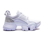 Witte Leren Sneakers met Suède Detail Givenchy , White , Heren