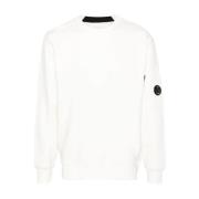 Diagonal Raised Fleece Sweatshirt C.p. Company , White , Heren