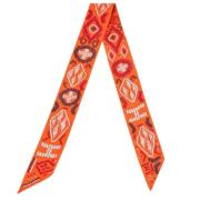 Pre-owned Silk scarves Hermès Vintage , Orange , Dames