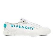 Witte Canvas Sneakers voor Heren Givenchy , White , Heren