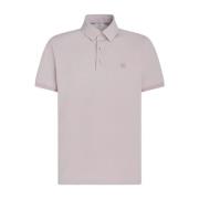 Gedrukte Onderkraag Polo Shirt Etro , Pink , Heren