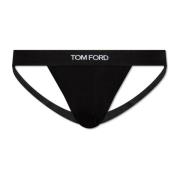 Jockstrap met logo Tom Ford , Black , Heren