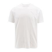 Bloemen Katoenen T-Shirt Valentino , White , Heren