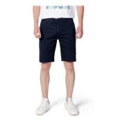 Heren Shorts in Blauw met Ritssluiting en Knoopsluiting U.s. Polo Assn...