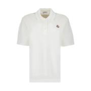 Klassieke Box Fit Polo Shirt Moncler , Beige , Heren