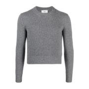Stijlvolle Sweater Ami Paris , Gray , Dames