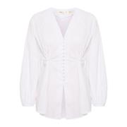 Elegante Helveiw Blouse in Puur Wit InWear , White , Dames