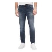 Heren Slim-Fit Regeneratieve Katoenen Jeans Tommy Jeans , Blue , Heren