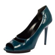 Pre-owned Leather heels Balenciaga Vintage , Blue , Dames