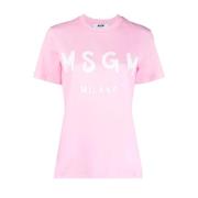 T-shirts Msgm , Pink , Dames