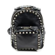 Pre-owned Leather backpacks Valentino Vintage , Black , Dames