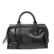 Pre-owned Leather handbags Loewe Pre-owned , Black , Dames