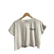 Pre-owned Cotton tops Balmain Pre-owned , White , Dames