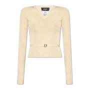 V-hals trui Dsquared2 , Beige , Dames