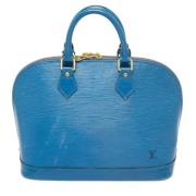 Pre-owned Leather louis-vuitton-bags Louis Vuitton Vintage , Blue , Da...