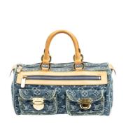 Pre-owned Denim handbags Louis Vuitton Vintage , Blue , Dames