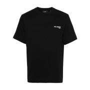 Zwarte T-shirts en Polos met Witte Print Axel Arigato , Black , Heren