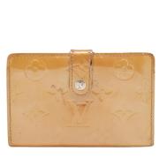 Pre-owned Leather wallets Louis Vuitton Vintage , Beige , Dames