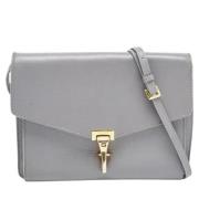 Pre-owned Leather crossbody-bags Burberry Vintage , Gray , Dames