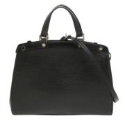 Pre-owned Leather pouches Louis Vuitton Vintage , Black , Dames