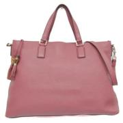 Pre-owned Leather totes Gucci Vintage , Pink , Dames