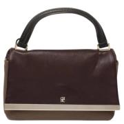 Pre-owned Leather handbags Carolina Herrera Pre-owned , Brown , Dames