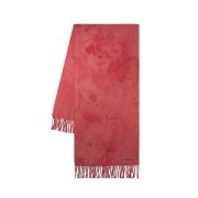 Wollen Tie Dye Sjaal Acne Studios , Pink , Dames