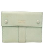 Pre-owned Leather wallets Armani Pre-owned , Green , Dames