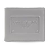 Leren portemonnee Dolce & Gabbana , Gray , Heren