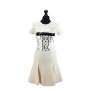 Pre-owned Wool dresses Dior Vintage , Beige , Dames