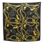 Pre-owned Silk scarves Moschino Pre-Owned , Black , Dames