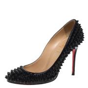 Pre-owned Leather heels Christian Louboutin Pre-owned , Black , Dames