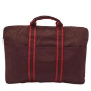 Pre-owned Canvas briefcases Hermès Vintage , Red , Dames