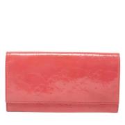 Pre-owned Leather wallets Dior Vintage , Pink , Dames