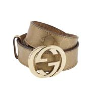 Pre-owned Fabric belts Gucci Vintage , Yellow , Dames