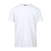 Katoenen T-shirt met ronde hals Hogan , White , Heren