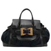 Pre-owned Canvas totes Gucci Vintage , Black , Unisex