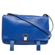 Pre-owned Leather shoulder-bags Proenza Schouler Pre-owned , Blue , Da...