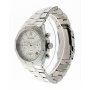 Octagon Chronograaf Stalen Horloge Bulova , Gray , Dames