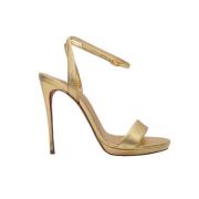 Pre-owned Leather heels Christian Louboutin Pre-owned , Yellow , Dames