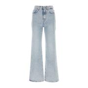 Lichtblauwe stretch denim Chiara Biasi jeans 7 For All Mankind , Blue ...