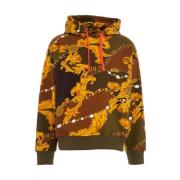 Barok Print Hoodie Versace Jeans Couture , Multicolor , Heren