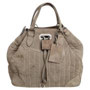 Pre-owned Suede handbags Ralph Lauren Pre-owned , Gray , Dames