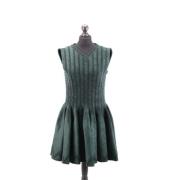 Pre-owned Wool dresses Alaïa Pre-owned , Green , Dames