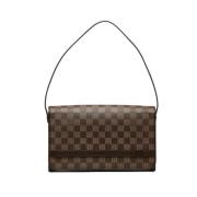 Pre-owned Fabric handbags Louis Vuitton Vintage , Brown , Dames