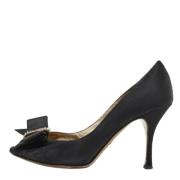 Pre-owned Satin heels Dolce & Gabbana Pre-owned , Black , Dames